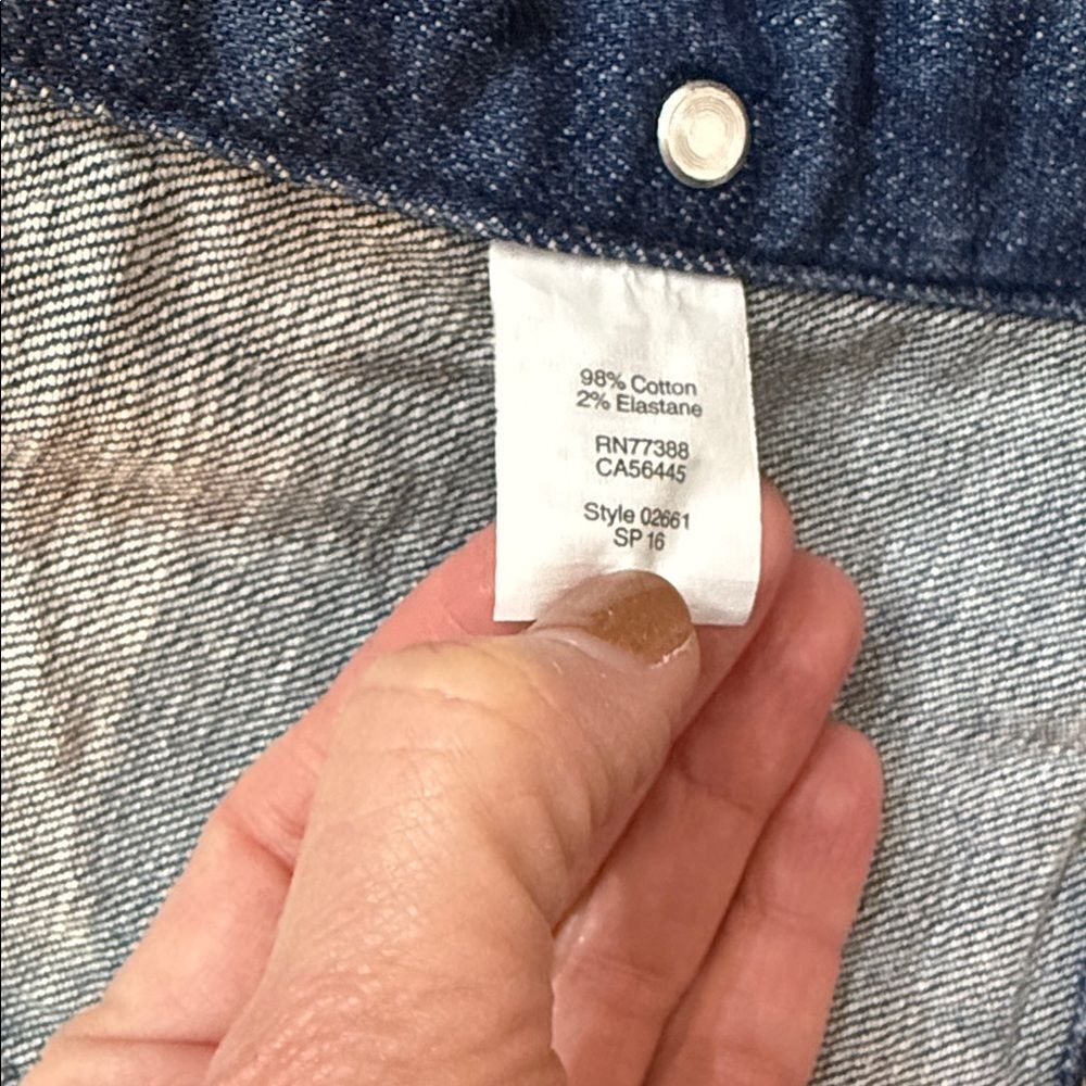 J.Crew Denim Jacket Classic Medium Wash Stretch Small - Picture 9 of 9